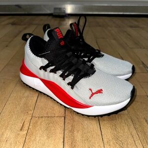 Puma Pacer Future Web Sneakers Womens Size 4 White Black Comfort Walking Running